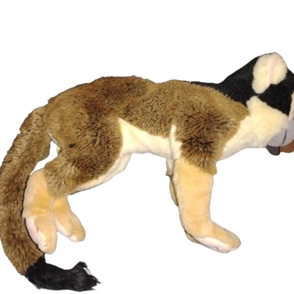 SOS Squirrel Monkey Plush Stuffed Animal 12”Save Our Space 2017 Brown Black Tan - Picture 4 of 6